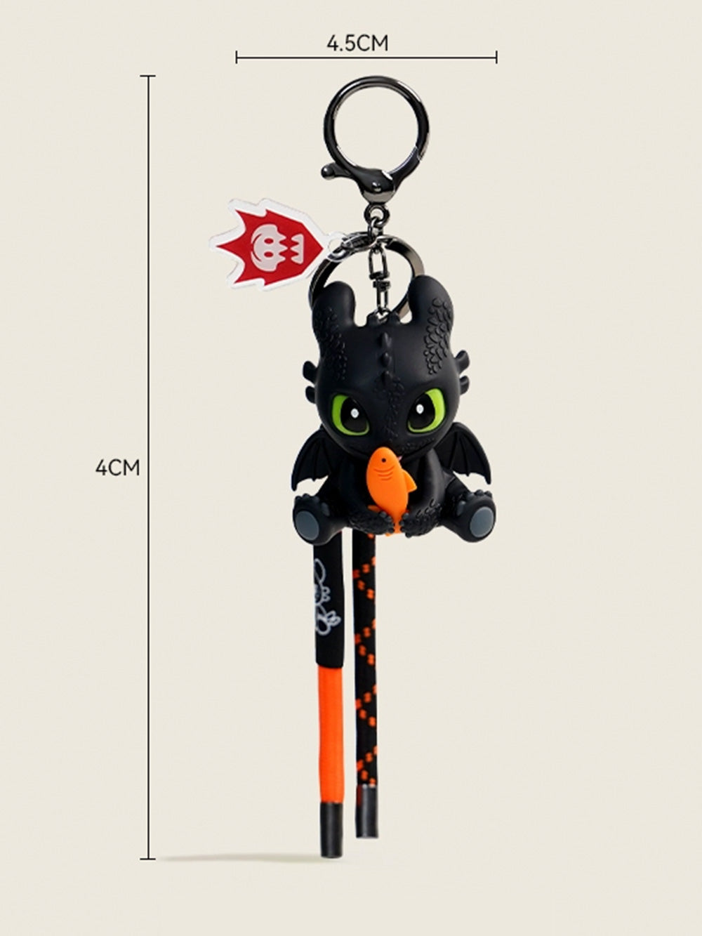 Toothless Night Fury Keychain | Bag Charm | Car Charm