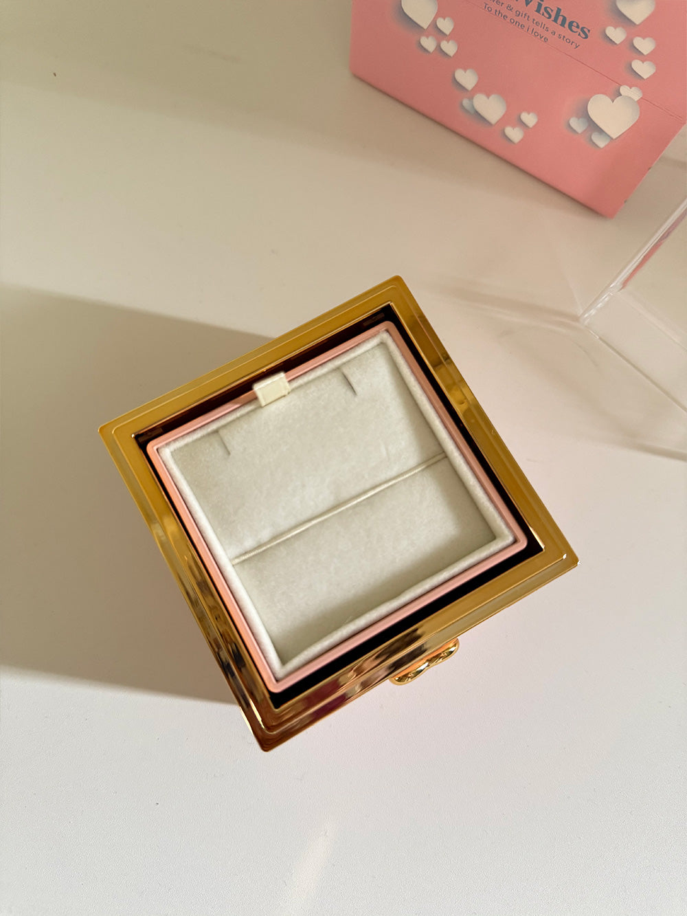 Flip-open ring box |Surprise box |Creative jewelry box |Reversible necklace box