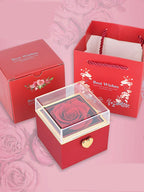 Flip-open ring box |Surprise box |Creative jewelry box |Reversible necklace box