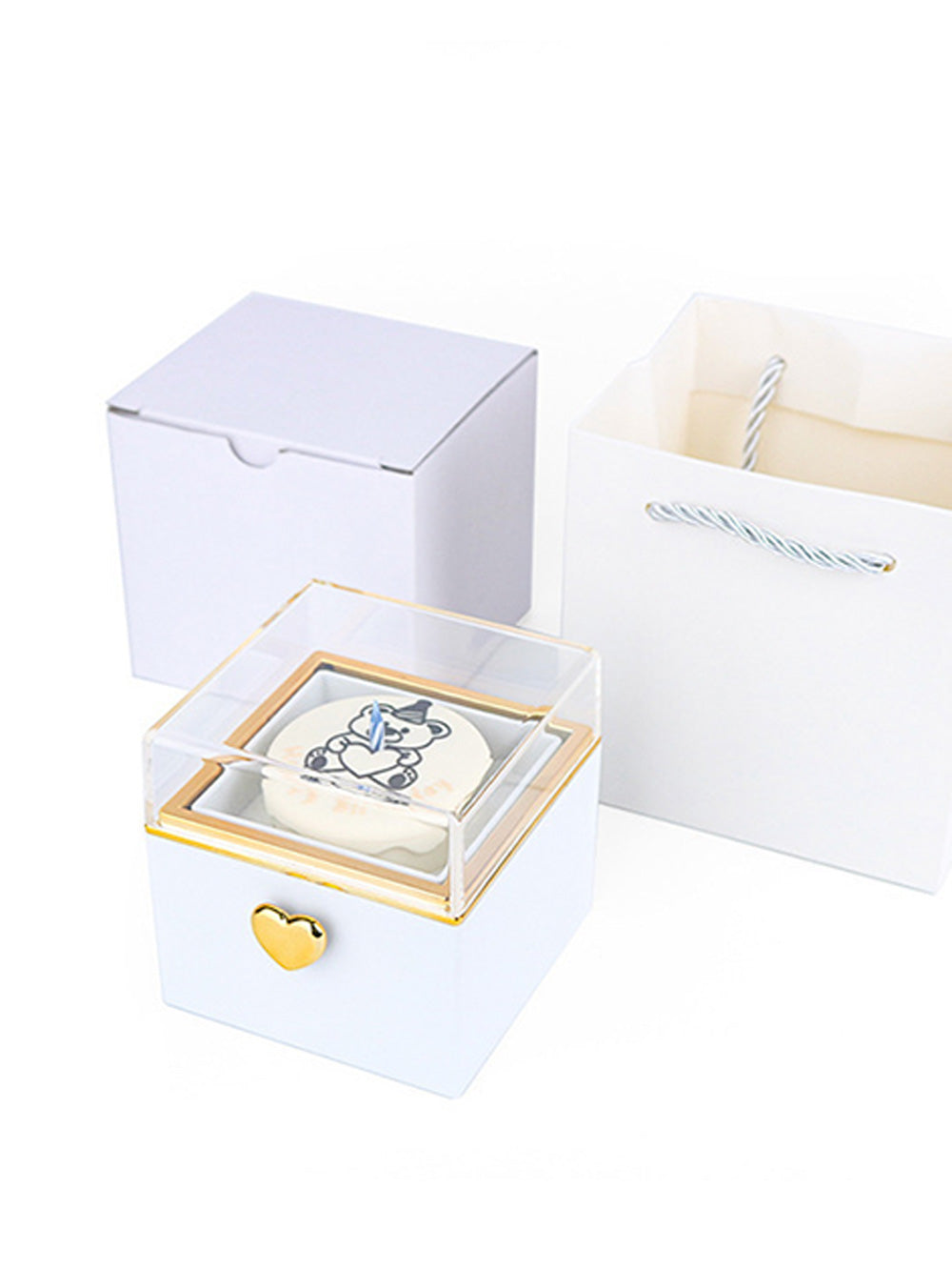 Flip-open ring box |Surprise box |Creative jewelry box |Reversible necklace box