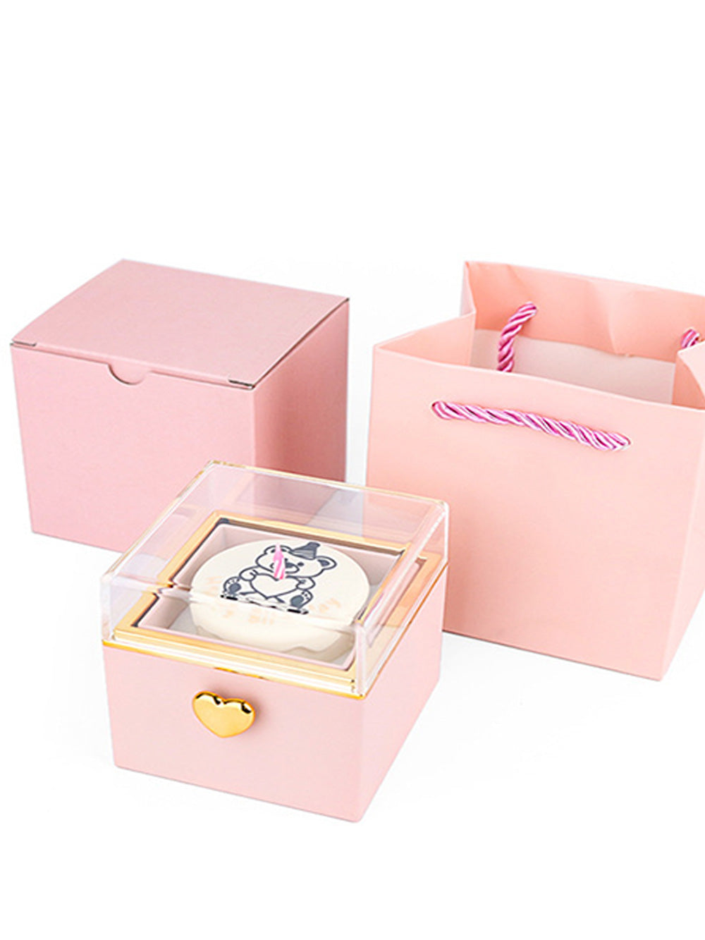 Flip-open ring box |Surprise box |Creative jewelry box |Reversible necklace box