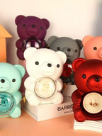Valentine's Day confession jewelry box, high - value huggable bear, rose and ring gift set