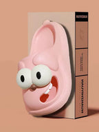 Big-eyed dog slippers, indoor thick-soled non-slip sandals