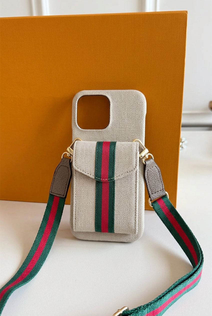G series Phone case 1043 Beige | with card holder (subject to the video)