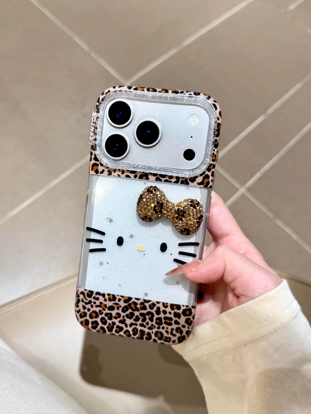 Hellokitty Leopard Print Clear Cute Kawaii Phone Case #20260111