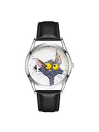 Cat and mouse watch| minimalist and versatile| unisex |quartz watch