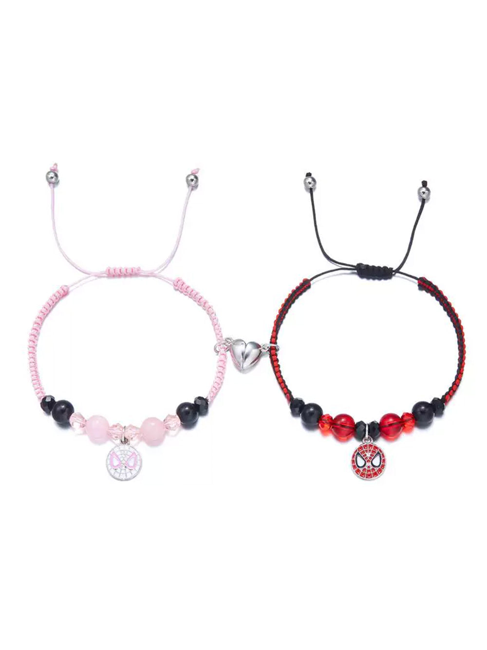 Spider-Man magnetic bracelet|couple's style, hand-woven.